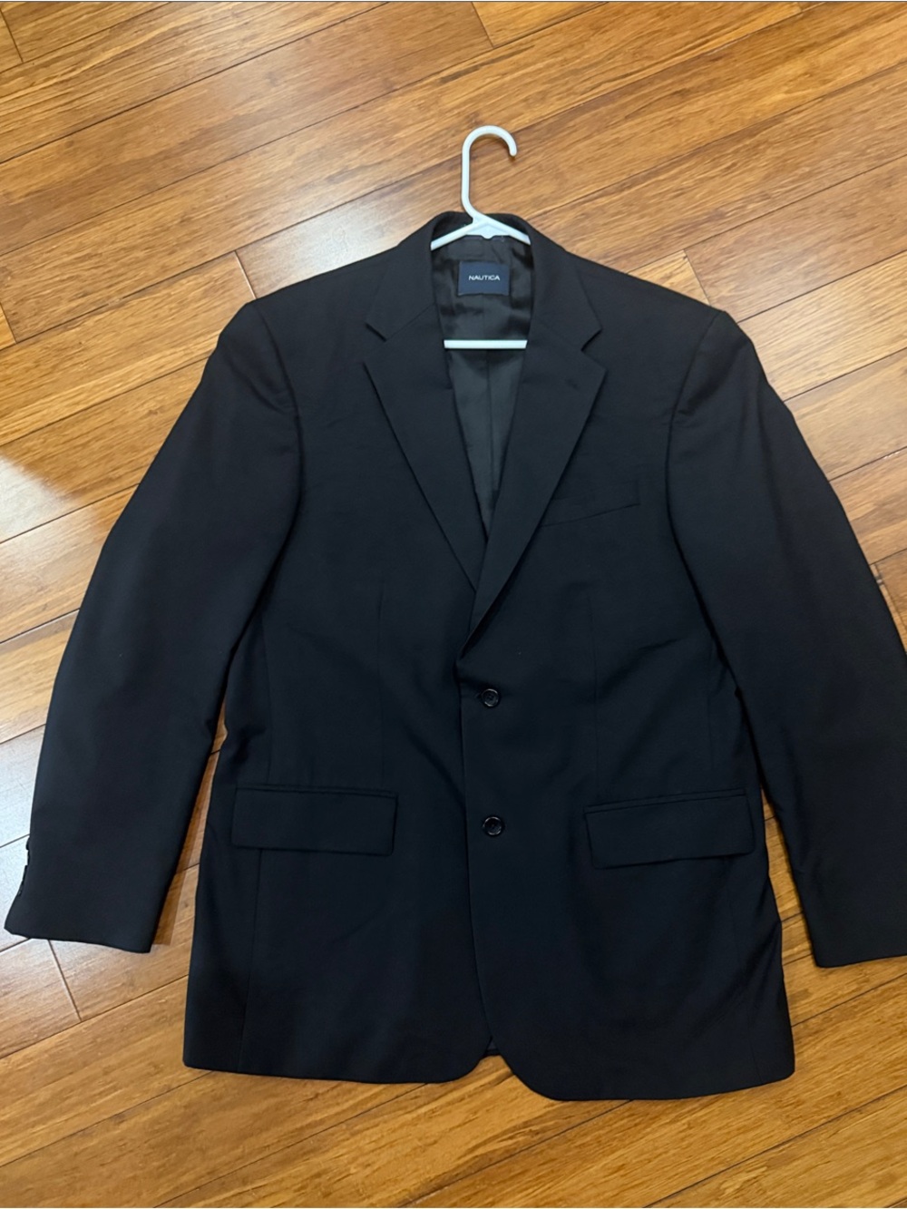 Nautica Men's Black Two-Button Sport Coat Blazer